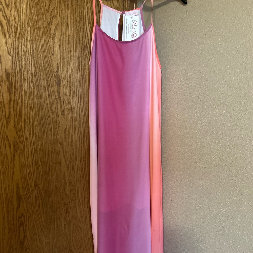 Pink Lily Gradient Maxi Dress
